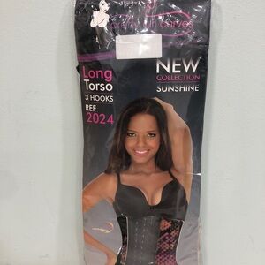 Long Torso 3-Hook Waist Trainer faja / multicolor
